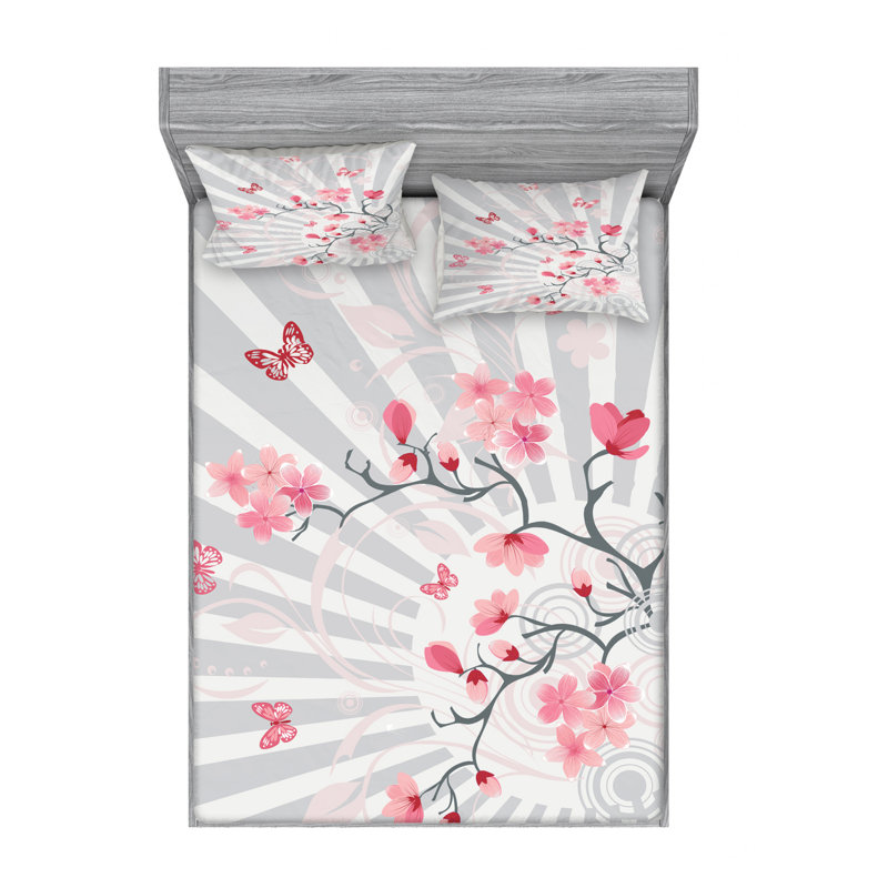 Microfiber Sheet Set, Queen Sheet Set with Fitted Sheet