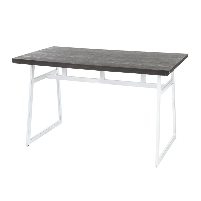 Ensemble de 1 table de salle à manger rectangulaire L 28 po x l 51,25 po x H 30,25 po en bambou et métal