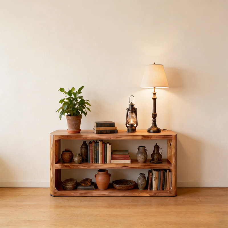 Console champêtre rétro, H 29,53 po x l 39,37 po x P 13,78 po