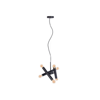 Hawk 6 - Light Black Sputnik Pendant