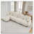 Beige + 4 sièges + 1 repose-pieds