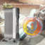 Thermostat de radiateur portatif rempli d'huile 1500W Costway