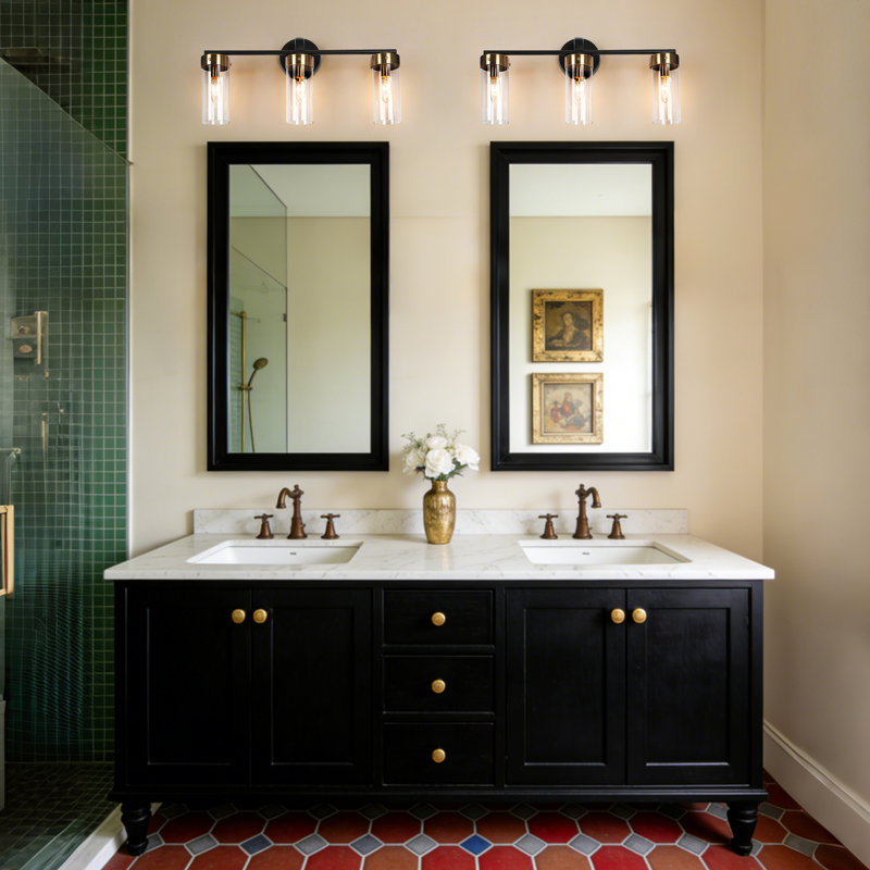 Marcha 3-Light Modern Dimmable Vanity Light, 3