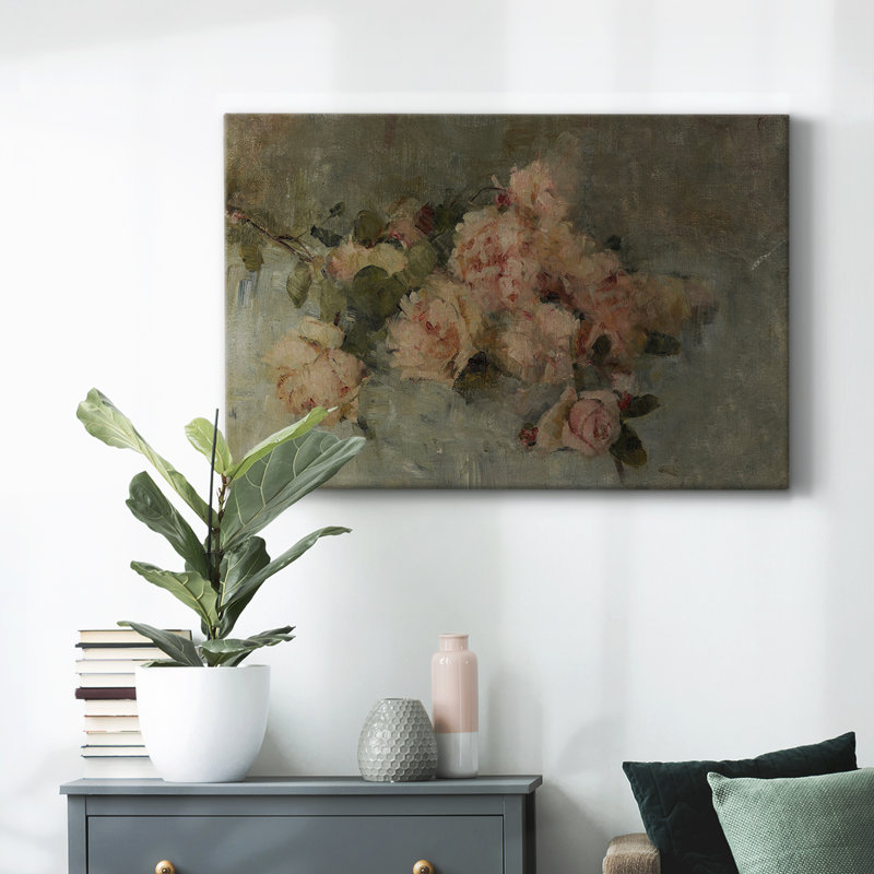 «Vintage Botanical - CXV» sur toile, H 41 po x l 61 po x P 1,5 po, Toile tendue