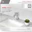 Robinet de salle de bain élégant à poignée unique 7 "Solace Sabana-40268575