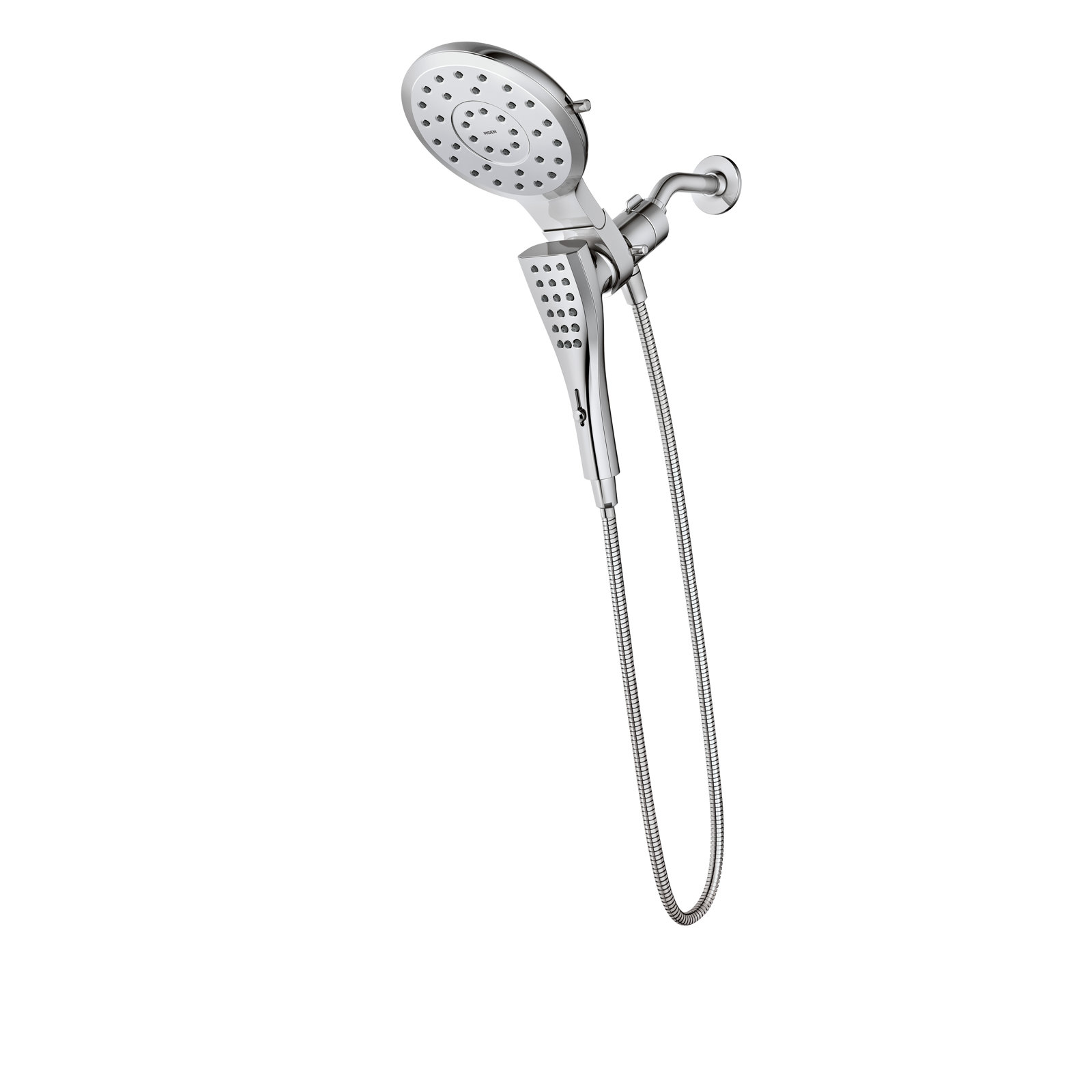 Moen Verso Eight-Function 7" Diameter Spray Head Standard With Hand Shower, Chrome, 2.5 GPM