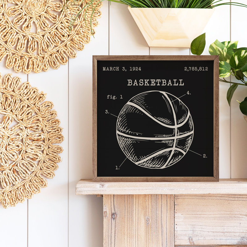 Basketball Patent, H 4 po x l 4 po