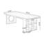 Bureau rectangulaire en bois massif brun clair-2125142755