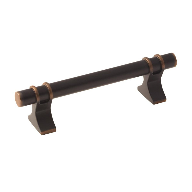 Poignée barre Davenport, Bronze huilé, 3 3/4"