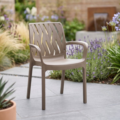 Stackable Outdoor Patio Dining Armchair
