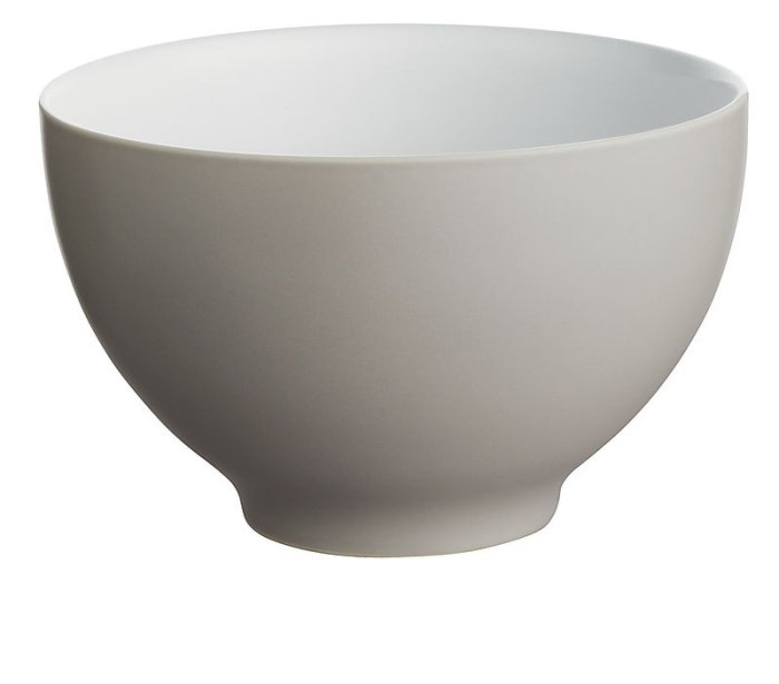 Tonale Large Bowl, Light Gray