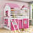 Sherick Wood Bunk Bed with Windows and Tent-275532754-275532755