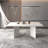 Extendable Faux Marble Dining Table for 6-10, Modern Rectangular Expandable Kitchen and Conference Table(Table Only)