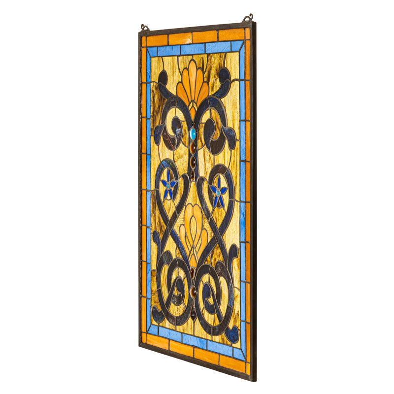 Victorian Mandolin Stained Glass Window