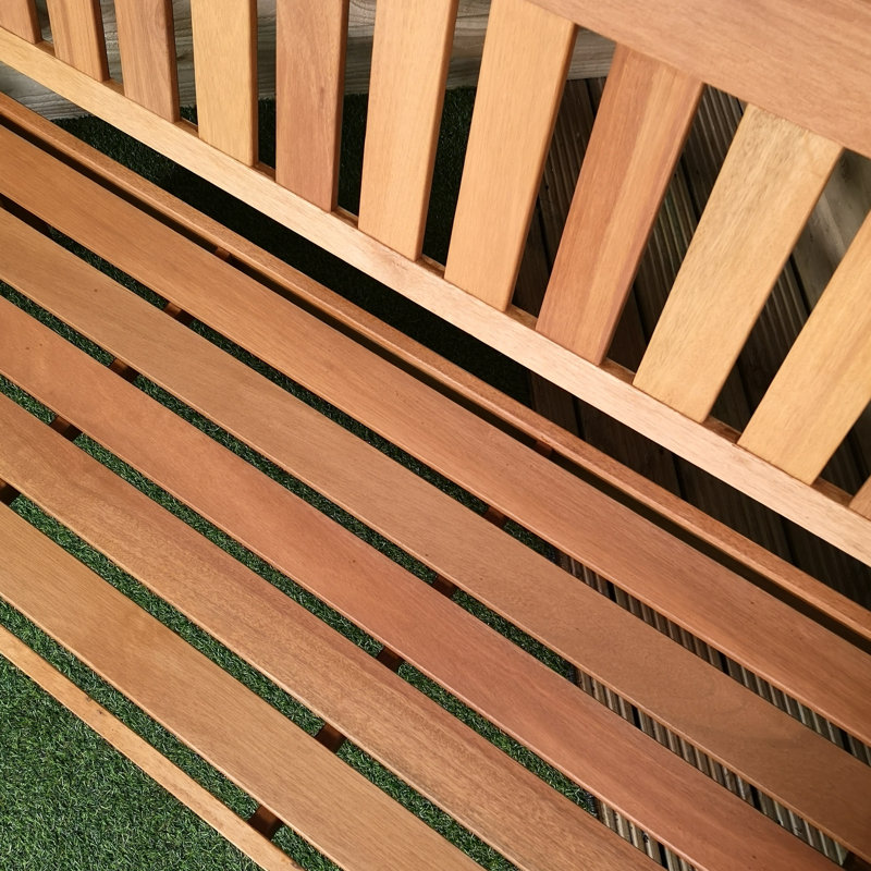Caullin Wooden Bench, 92cm H x 150cm W x 63cm D