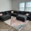 Canapé modulaire surdimensionné en coin avec chaises réversibles et canapé modulaire en chenille 8 places-185604903