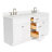 Hamlet 73'' Double Bathroom Vanity with White Quartz Top-60199500