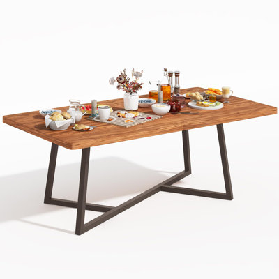 6FT Modern Conference Table - Ideal for 4 - 6 People, Multifunctional & Durable