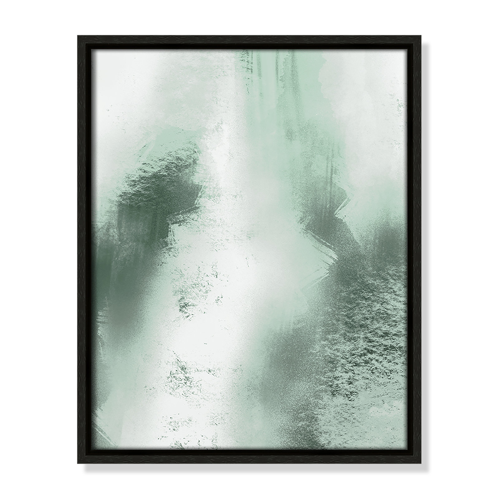 Quietude Smudges I Print by Marcus Prime, 12.5'' W x 15.5'' H, Espresso Floater
