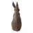 28"H MGO Oversized Bronze Standing Rabbit Statue