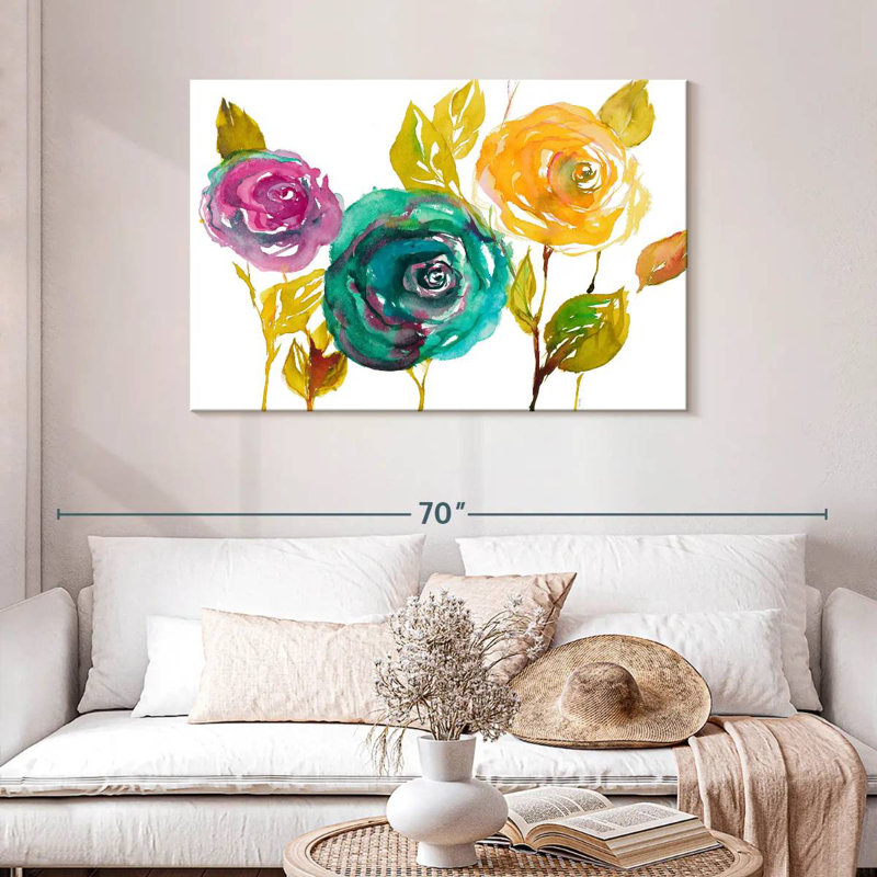 Trio moderne de fleurs Harnek II, H 30 po x l 45 po