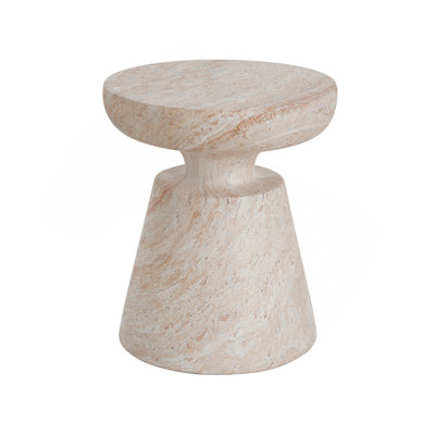 Outdoor/Indoor Lightweight Concrete Side Table