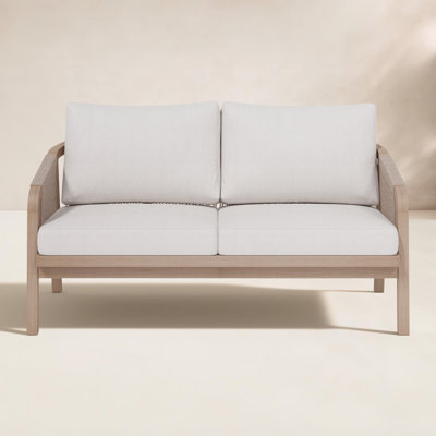 Mariliva 54" Acacia Patio Loveseat
