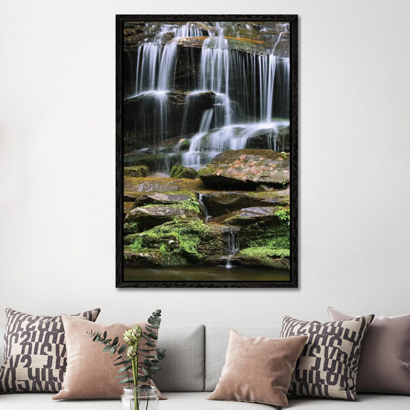 USA, Tennessee, Great Smoky Mountains National Park. Waterfall. by Jaynes Gallery - Gallery-Wrapped Canvas Giclée on Canvas