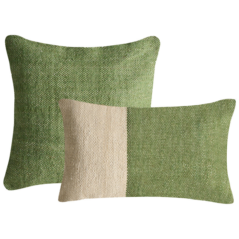 Beige: Green Cushion