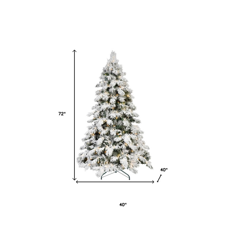 Sapin de Noël blanc 6 pi