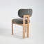 Ensemble de 2 chaises de salle à manger en bois, chaise de salle à manger rembourrée en tissu moderne, chaise de salle à manger de style maison de campagne-129686230