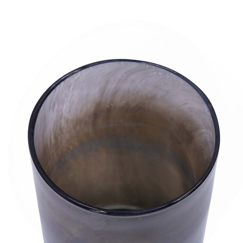 Vase en verre D4,7 x 10,6 po, H 10,6 po x l 4,7 po x P 4,7 po