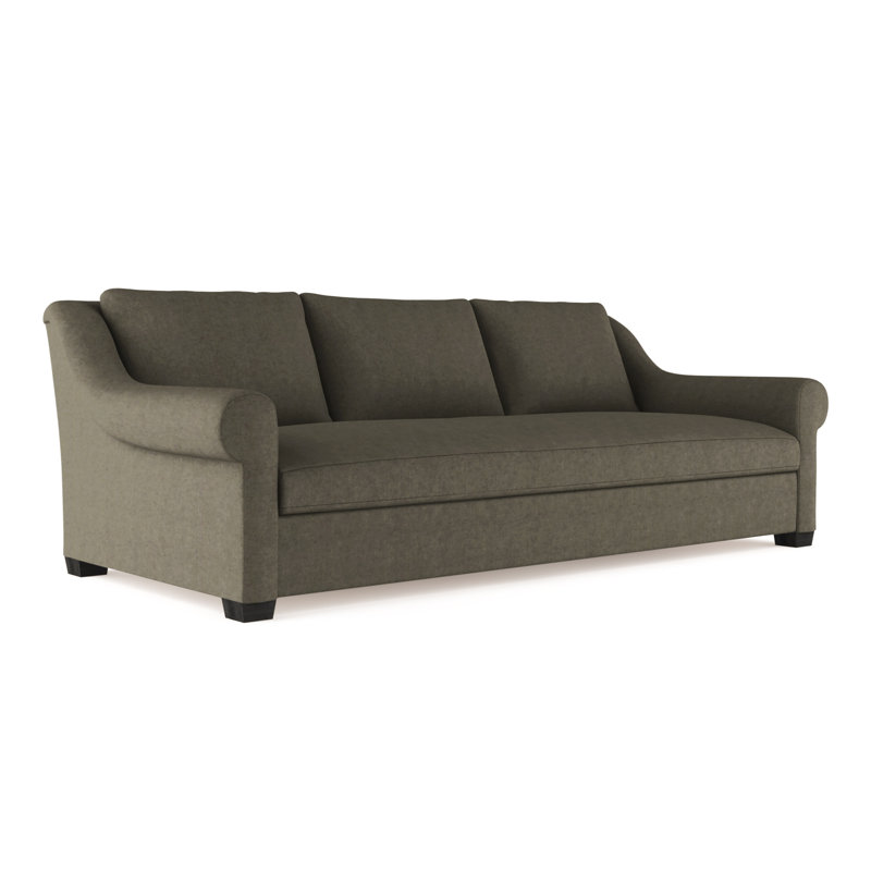 Canapé Thompson, H 32 po x l 96 po x P 41 po, Velours moelleux graphite, Ébène