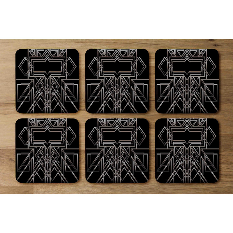 Square 6 Piece Coaster Set