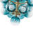 19 - Light Modern Gradient Blue Tiered Bubble Chandelier