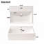 Meuble-lavabo de salle de bain avec lavabo en céramique-653147347