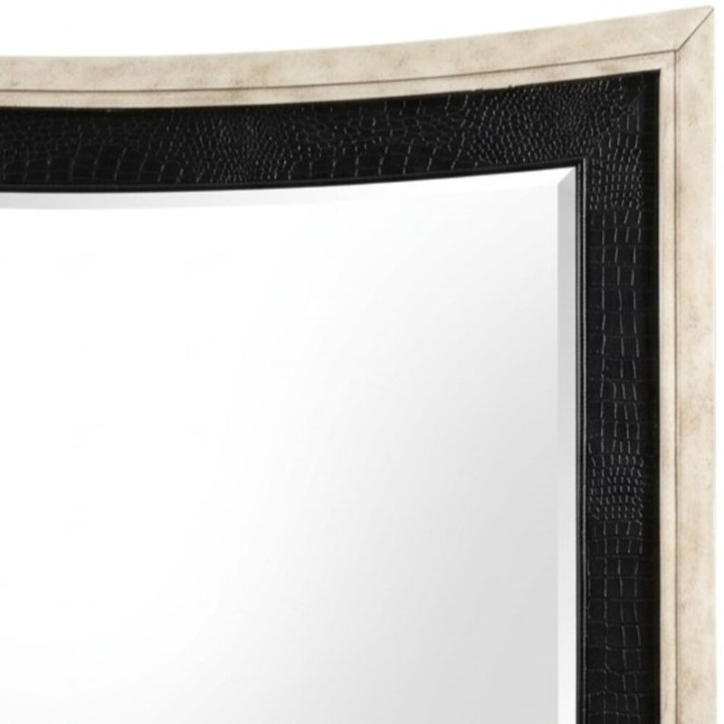 Katz argent lisse 50 po L 41,5 po Miroir H Glam