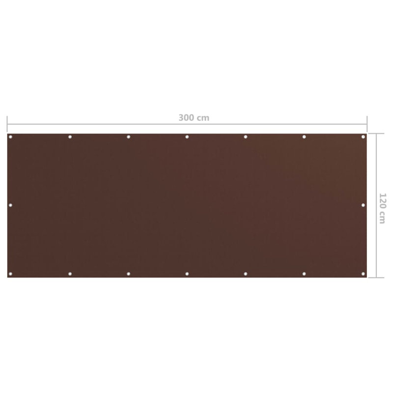 Filsinger Rectangular Shade Sail, Brown, 1.2m H x 3m W