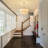 5-light White Fabric Drum Chandelier -832805267