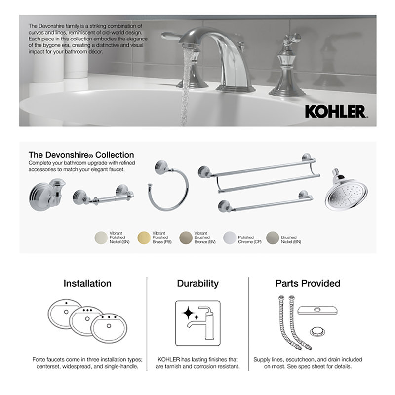 Devonshire Valve Trim for Transfer Valve with Lever Handle, Requires Valve, Vibrant Polished Brass