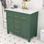 Ensemble de meuble-lavabo simple autoportant moderne avec lavabo en céramique Monteith-1136417324