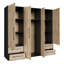 Minija 4 Door Manufactured Wood Wardrobe-2030194542