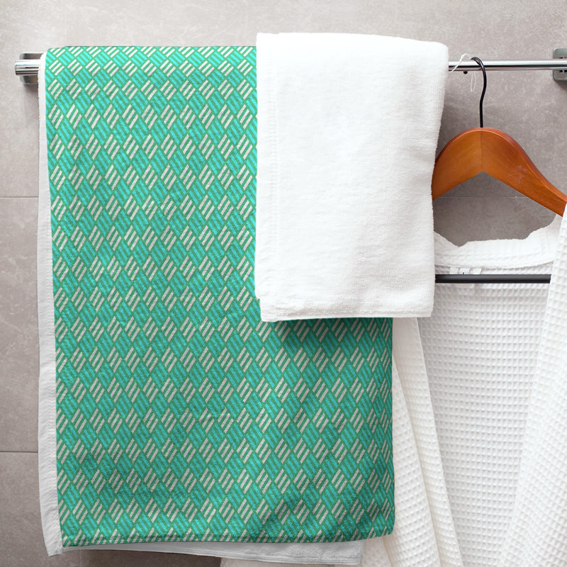 Katelyn Elizabeth Bath Towel, Green/Teal
