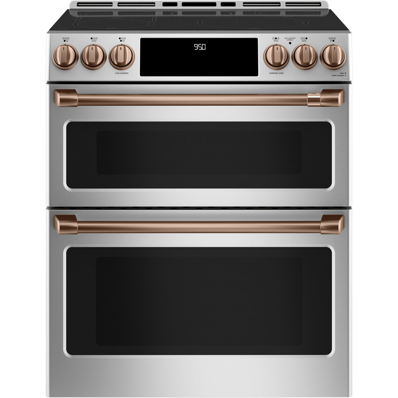 Front Control Induction Range Handle Kit, Brushed Copper