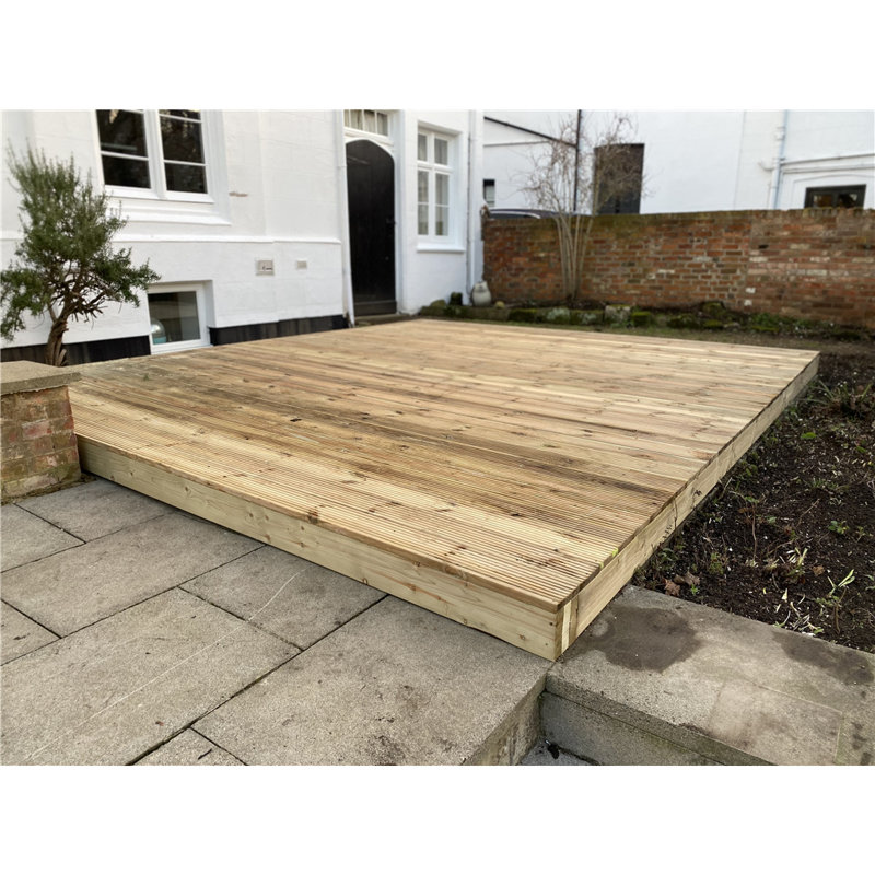 Marlborough Interlocking Deck in Brown, 420cm x 190.56cm