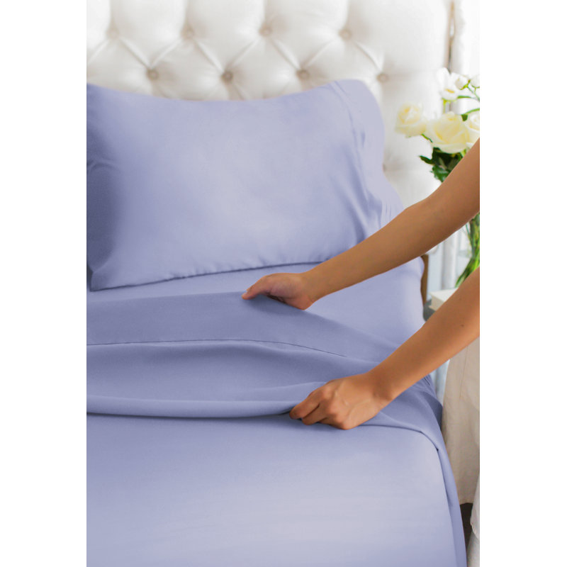 Ensemble de draps de qualité supérieure, doux et infroissables - Ensemble de draps de luxe ultra doux et de qualité supérieure