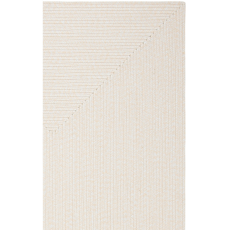 Morton Handmade Flatweave Polypropylene Area Indoor/Outdoor Area Rug in Ivory, Square 6'
