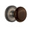 Classic Rosette with Brown Porcelain Door Knob