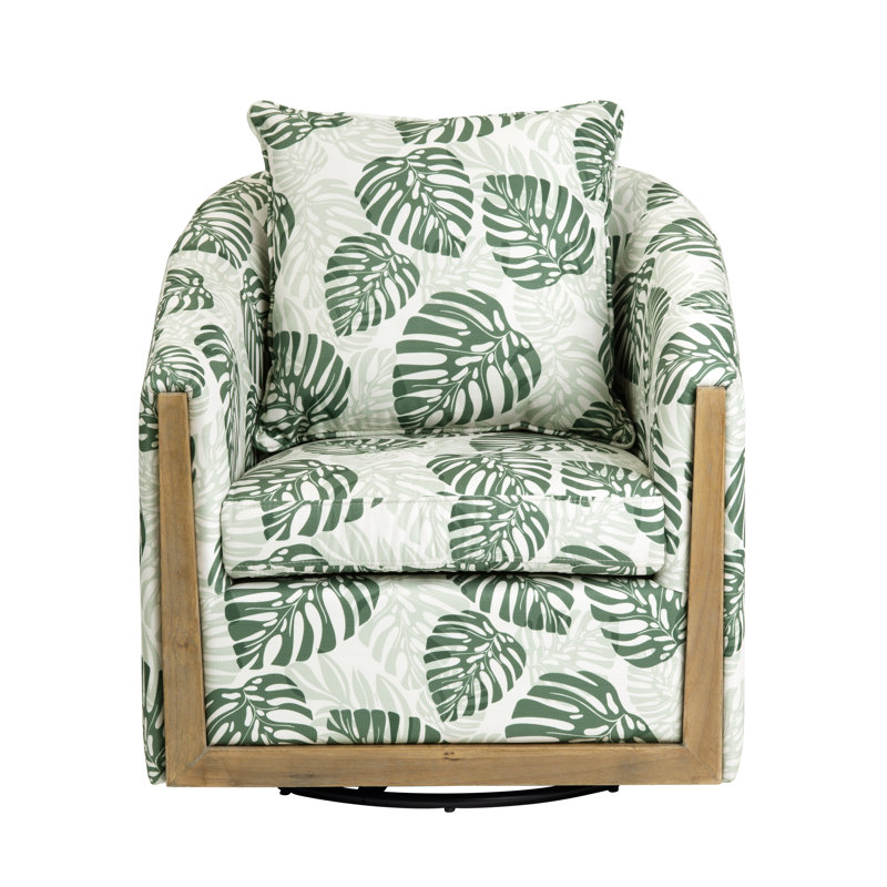 Upholstered Swivel Accent Chair