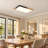 36.22" W Modern Dimmable LED Flush Mount Ceiling Light